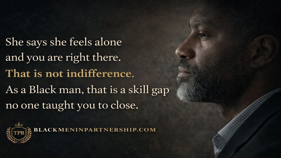 Black man relationship emotional disconnect partner feels alone communication gap burnout in relationships