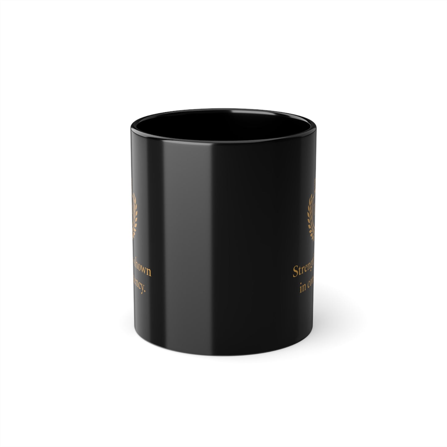 Black Ceramic Coffee Mug — 'Success Starts with Your Morning' Inspirational 11oz
