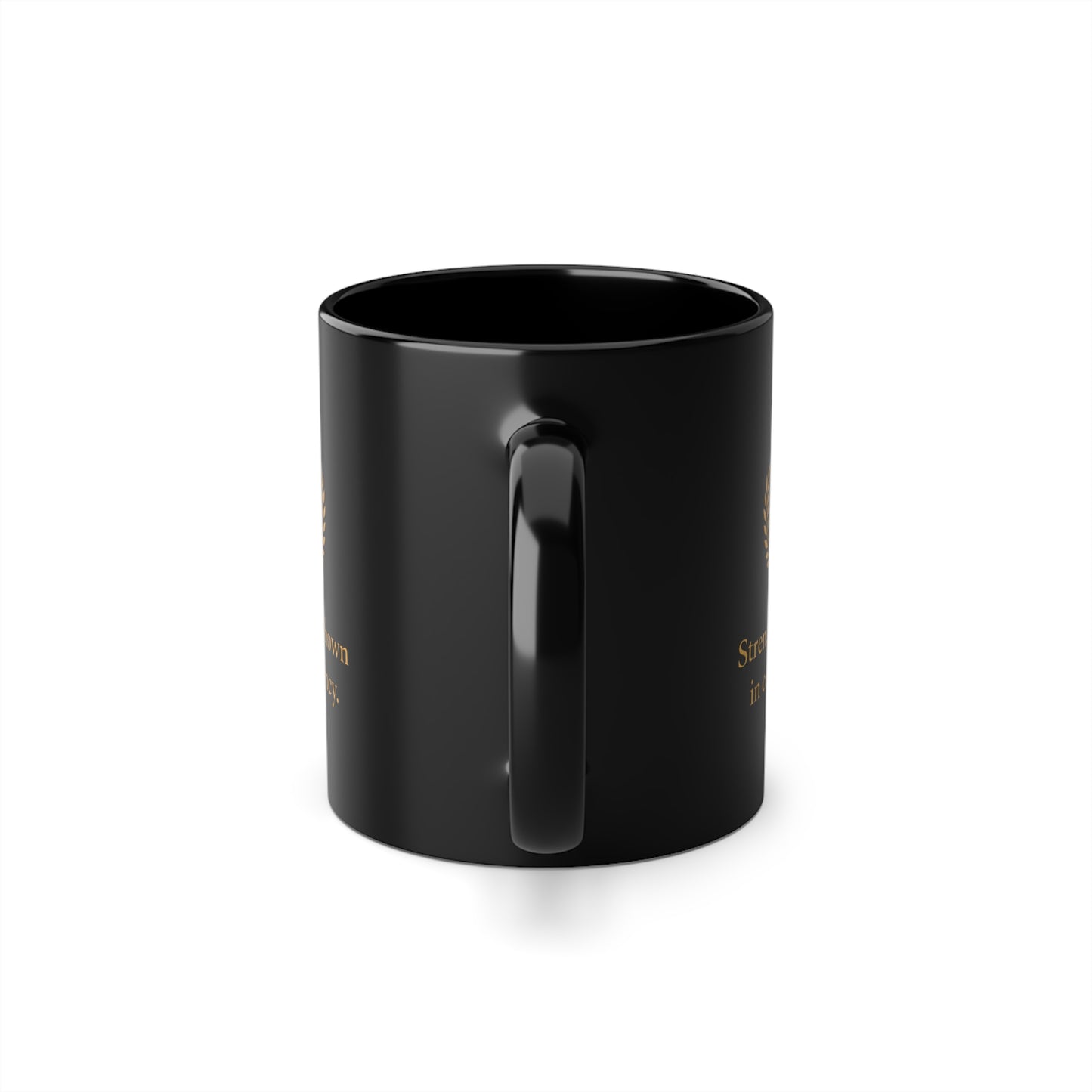 Black Ceramic Coffee Mug — 'Success Starts with Your Morning' Inspirational 11oz