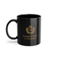 Black Ceramic Coffee Mug — 'Success Starts with Your Morning' Inspirational 11oz